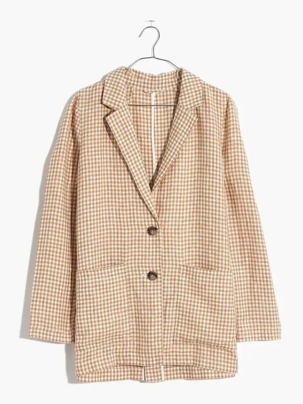 Madewell Linen Dorset Gingho Blazer small